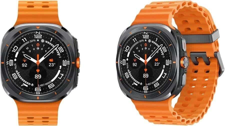 Imagem do smartwatch Samsung Galaxy Ultra Watch no formato paisagem para visualização geral