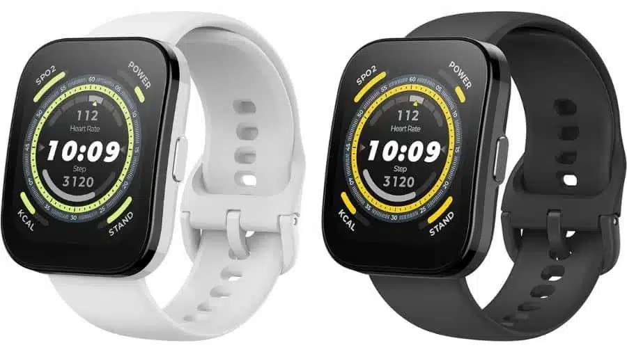 Imagem do smartwatch Amazfit Bip 5 no formato paisagem para visualização geral