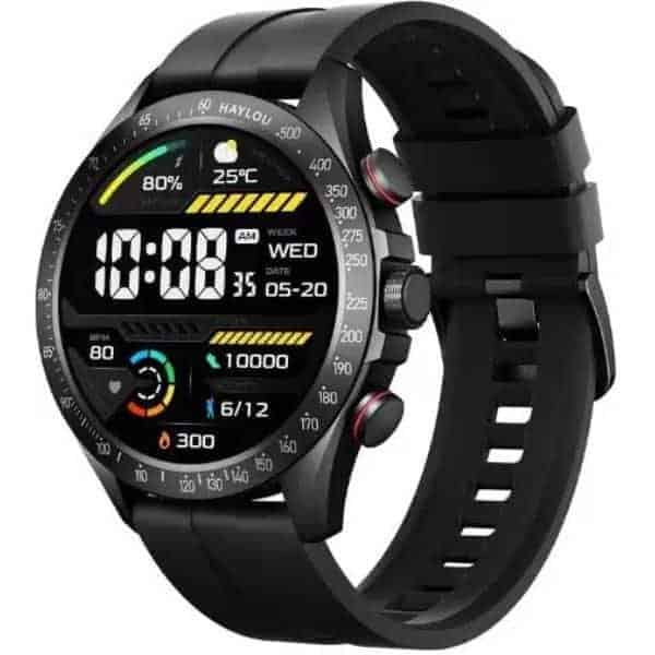 Imagem do smartwatch Haylou Solar Pro no formato quadrado