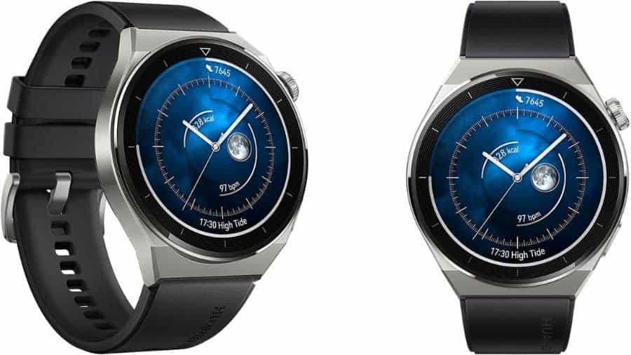 Imagem do smartwatch Huawei Watch GT3 Pro no formato paisagem