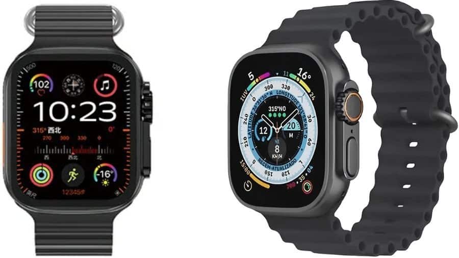 Imagem do smartwatch Microwear W69 Series 9 no formato paisagem para visualização geral