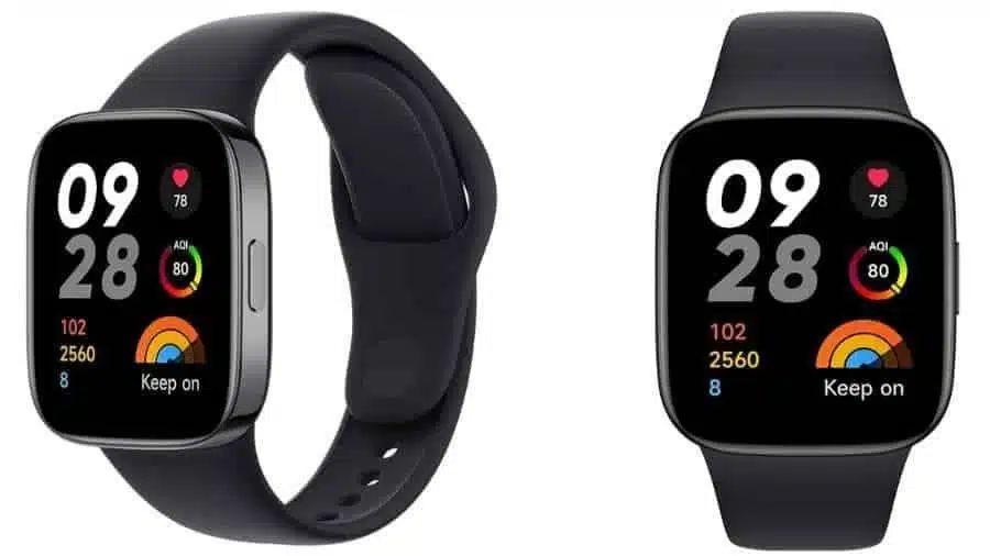 Imagem do smartwatch Xiaomi Redmi Watch 3 no formato paisagem