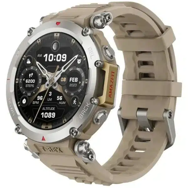 Imagem do smartwatch Amazfit T-Rex Ultra em destaque na tabela comparativa de produtos
