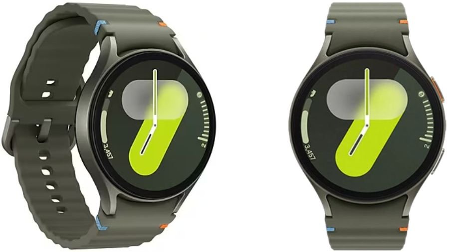 Imagem do smartwatch Samsung Galaxy Watch 7 no formato paisagem para visualização geral